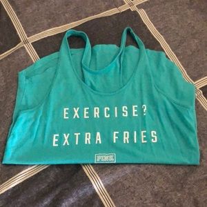 VS PINK Razorback tank